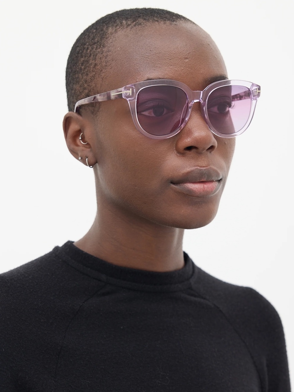 TOM FORD OLIVIA 02 VIOLET HAVANA GRADIENT SUNGLASSES TF914